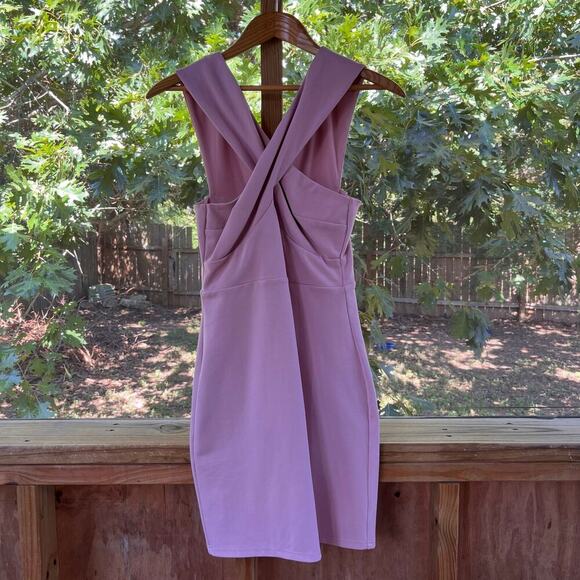 Lulus Pink Cross Front Mini Dress Size S. NEW - Picture 1 of 7